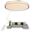 chysongoods-BZ Plafoniera musicale LED con altoparlante Bluetooth Φ50cm 55W controllo vocale e APP Compatibile con Alexa/Google Home Cambio colore RGB Regolazione colore dimmerabile con telecomando