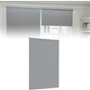 Froadp Tenda avvolgibile oscurante senza fori e con fori, Klemmfix, tenda a rullo per finestra laterale, colore grigio, 100 x 210 cm