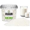 Generico Cera di soia Premium - Varie Dimensioni - Cera di soia Ecologica 100% Naturale per Produzione di Candele Basso Punto di Fusione 45° (SECCHIO KG 10)