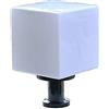 ZHRENXN Modern Simplicity White Square Cube Lampada A Colonna da Giardino per Esterni in Acrilico IP44 Lampada da Tavolo A Colonna Impermeabile Antipioggia per Cortile Esterno