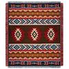 LumiSyne Coperte Plaid In Cotone Intrecciato Con Nappina Stile Etnico Tribale Boho Motivo Geometrico Azteca Navajo Coperta Da Tiro Per Letto Divano Coperta Campeggio Arazzo Tovaglia Tappeto 160x130cm
