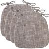 uyeoco Set 4/2/1 Cuscini Sedia da Cucina/Cuscini di Seduta con Lacci 43*41*35cm | Confortevole Cuscini Coprisedia da Cucina Imbottito, Lavabili(20#,4pcs)