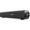 Goshyda SB20W Altoparlante Bluetooth Soundbar, Home Theater, 20W, Surround Sound, Bluetooth 4.0, Wireless, 12 Ore di Riproduzione, Portatile, Nero