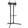 Techly 309982 Carrello Supporto Pavimento Porta TV LCD/LED/Plasma 30-65 Mensola Nero