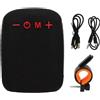 Goshyda Altoparlante Bluetooth per Bici, Mini Altoparlante Esterno Portatile Impermeabile, Supporta la Connessione Seriale, Altoparlante Wireless per Bicicletta per Escursioni in (BLACK)
