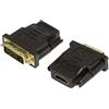 Logilink Adattatore da HDMI a DVI-D F/M, Nero