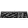 A4tech FX60H Tastiera da gioco QWERTY 12 tasti di navigazione multimediale 2 porte USB Plug & Play Porta USB cablata Lunghezza cavo 1,5 m (Retroilluminazione bianca)