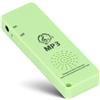 Cuifati Lettore MP3 Lettore MP3 Portatile per Bambini, Lettore Musicale All'aperto Walkman per Lo Sport, Registrazione Musicale con Scheda di Memoria 64 GB(Verde)