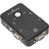 VBESTLIFE Switch KVM, Splitter Video Ultra HD 1920x1440, Switch KVM DVI USB 2.0, Porta VGA, Supporto Giochi Online e DVR, per Condivisione Video