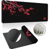 Hearda 3D Modello Tappetino Mouse, Sakura Elegante Tappetino Mouse XXL/XL/L,Tappetino Mouse Gaming con Base in Antiscivolo e Bordi Cuciti,Mouse Pad per Ufficio e Casa (Rosso,1200x600x3mm)