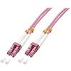 Lindy Cavo Fibra Ottica OM4 LC/LC - 50/125, 15m