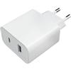 Xiaomi Mi 33W Wall Charger (Type-A+ Type-C), Caricatore per Smartphone e Notebook, Compatibile con Notebook e iPad Apple, Dual Port, Bianco, Versione Italiana