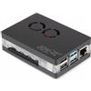 Joy-it RB-CaseP4+03 SBC Case adatto per (kit di sviluppo): Raspberry Pi con radiatore attivo