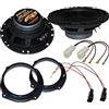 AUDIOSONIK Sistema di altoparlanti in kit con Woofer diametro 165 mm e tweeter neo 13 mm 120 watt in policarbonato. Compatibile FIAT Bravo dal 2007 in poi, Stilo, Croma dal 2005 in poi.