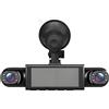 Lpoppcx Videocamera Per Auto - 4 Canale Alimentato A Batteria Dash Cam,Registratore Anteriore Posteriore Lato Sinistro Destro 1080P HD con Scheda 32G e Immagine Retromarcia per Parcheggio