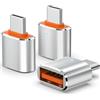 Duyasurs Confezione da 3 adattatori da USB C a USB, trasferimento dati ad alta velocità, adattatore OTG da USB C maschio a USB 3.0 femmina per iPhone 16 15, Mac, iPad, Samsung Galaxy S24-S25, notebook
