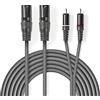 NEDIS Cavo audio XLR 2x XLR d e 3 pin maschio - 2x RCA