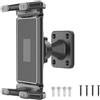 WheatThrive Supporto da parete regolabile per tablet, rotazione a 360°, staffa di montaggio a vite forata per dispositivi da 4,7 a 15 pollici