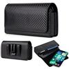 Jlyifan Custodia a portafoglio per telefono cellulare, con clip da cintura in metallo per iPhone 16 Pro Max, Samsung Galaxy S25 Ultra A16 A55 HONOR X6b X7b Moto G85 G55 OnePlus 13 Google Pixel 8 Pro