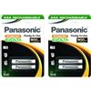 PANASONIC Evolta AAA Micro HR03 - Confezione da 2 blister da 900 mAh, 1,2 V