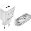 HUAWEI Caricatore rapido Huawei da 2 Ampere - Cavo di ricarica per cellulare - Micro USB - 100 - 240 Volt - Bianco - per telefoni cellulari Huawei con porta di ricarica micro USB