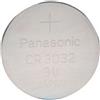 Panasonic Four (4) x Panasonic CR3032 bottone al litio 3 V, confezione blister