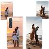 Sunrive Personalizzate Pelle Cover compatibile con Oppo Find X2 Pro personalizzabile con Foto Testi Frase Logo e Grafiche Personalizzata, cordino per cellulare universale