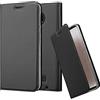 Cadorabo Custodia Libro per Motorola Moto Z Play in Classy Nero - con Vani di Carte, Funzione Stand e Chiusura Magnetica - Portafoglio Cover Case Wallet Book Etui Protezione