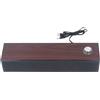 BAFOVY Altoparlanti per Computer in Legno Soundbar Stereo Alimentata Tramite USB con Ingresso AUX per Tablet PC Portatili