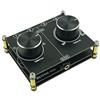 SOLUPEAK Switch cavo AUX da 3,5 mm, 4 ingressi 1 uscita, splitter stereo AUX 1/8, scatola di selezione audio, interruttore di segnale con controllo del volume per audio domestico