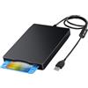 Dainty Lettore di Floppy Disk Esterno USB 3,5 1,44 MB FDD Portatile per PC Windows/XP/7/8/10/11 Plug and Play