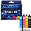 PcStore Cartucce Compatibili Epson 603XL Multipack (4 Pezzi Nero Ciano Magenta Giallo) XP-2100 XP-2150 XP-3155 XP-4155 WF-2835 WF-2845 WF-2850