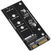 Frefgikty Adattatore M.2 Adattatore da M2 a Convertitore M.2 NGFF Scheda SATA3 da 2,5 pollici Chiave B per SSD 2230-2280 M2