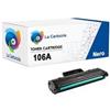 lacartuccia HP 106A W1106A Cartuccia Toner compatibile da 1000 Pagine, Compatibile con Stampanti LaserJet Serie 100 e Laserjet Serie MFP 130, Nero NO CHIP