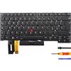 LIAN MO Tastiera di ricambio, trackpoint, strumenti di installazione per Lenovo Thinkpad T490S T495 T495S T14s Gen 1 Gen 2 P1 Gen1 Gen2 Thinkpad X1 Extreme Gen 1 & Gen 2 & Gen 3 (italiano/italiano)
