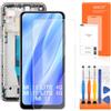 AGCUT Sostituzione Schermo per Xiaomi MI 11 Lite Schermo LCD per Xiaomi LITE 4G 5G 2109119DG M2101K9AG M2101K9G LCD Diaplay Touchscreen Digitier Full Assembly con Riparazione Kit (Nero,con Telaio)
