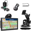 EasyByMall Navigatore GPS da 9 pollici, navigazione satellitare GPS per auto mappa del Regno Unito Europa 2025 trasmesso in 40 lingue con staffa e ventosa (in Europa)