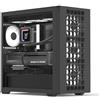 AeroCool Custodia Mini Tower D302A, supporto radiatore da 360 mm, 11 slot per ventole, GPU da 410 mm, scheda madre m-ATX/mini-ITX rivolta all'indietro, USB Type-C, filtro antipolvere magnetico