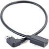 xbiez Cavo da USB a Mini USB Tipo C a Mini USB 5P Adattatore Mini USB a USB-C Adattatore MiniUSB Angolo di 90 Gradi MiniUSB