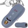 mt key Key Soft Case Custodia protettiva in silicone Custodia protettiva in silicone grigio scuro per Porsche 718 982 981 991 911 Macan Cayman Boxster