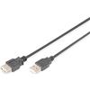 Digitus ASSMANN Electronic AK-300202-050-S cavo USB 5 m USB A Nero