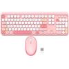 Mobility Lab Combo sans fil clavier + souris - MOBILITY LAB - Pure Color - Rose - Design ergonomique - Frappe discrete