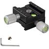 RH-HPC Supporto per lenti per fotocamera Fotocamera morsetto piatto del rilascio rapido Adapter Mount Generale di bloccaggio rapido della clip diapositive morsetto for piatto del rilascio Dslr Camera Tripod