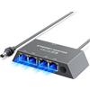 Hugener Adattatore Ethernet 4 Porte per Starlink Gen 3/Starlink Mini - Gigabit LAN (1 Gbps) per reti esterne cablate - Connessione simultanea di 4 dispositivi