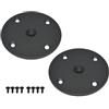 Howonder Adattatore per supporto altoparlante con filettatura M20, 10,5 x 2,5 cm, in metallo, con filettatura M20, 105 x 25 mm (2 confezioni nere)