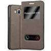 Cadorabo Custodia Libro per Samsung Galaxy A5 2015 in BRUNO PIETRA - con Funzione Stand e Chiusura Magnetica - Portafoglio Cover Case Wallet Book Etui Protezione