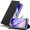 Cadorabo Custodia Libro per Huawei P20 in CLASSY NERO - con Vani di Carte, Funzione Stand e Chiusura Magnetica - Portafoglio Cover Case Wallet Book Etui Protezione