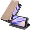 Cadorabo Custodia Libro per ZTE Blade L5 Plus in Bruno Café - con Vani di Carte, Funzione Stand e Chiusura Magnetica - Portafoglio Cover Case Wallet Book Etui Protezione