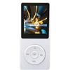 Vikye Lettore MP3 MP4 con Memoria da 8 GB, Lettore Musicale con Schermo da 1,8 Pollici Batteria da 450 MAh, Supporto MP3, WMA, OGG, WAV, APE, FLAC, AAC LC, ACELP (Bianco)