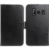 Anybird Nero Custodia in Pelle Flip Case Protettiva Cover Skin per BRONDI Amico Elegant 2.4